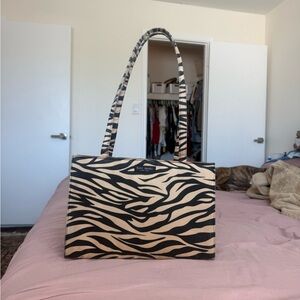 Kate Spade Zebra Print Women's Bag - Black and Cream
